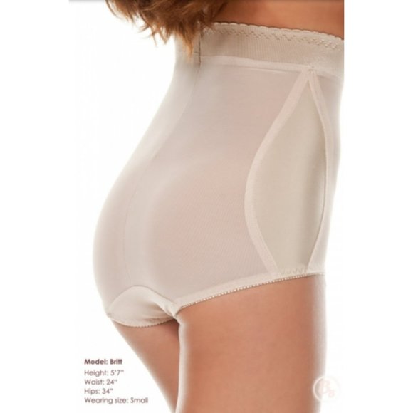 Bubbles Bodywear High Waist Control Underwear Beige Size Small NWT - Picture 2 of 2